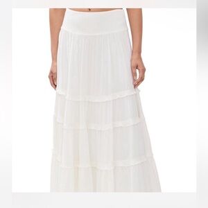 NWT Reformation EVELINA SKIRT WHITE SZ 2
